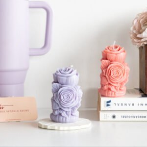 Scented Soy Wax Candle - Rose Bloom